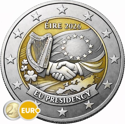 2 euros Irlande 2026 - Présidence de l'UE UNC