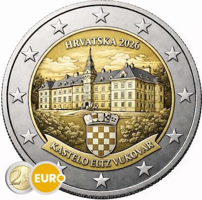 2 euros Croatie 2026 - Château Eltz Vukovar UNC