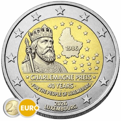 2 euros Luxembourg 2026 - Prix Charlemagne UNC