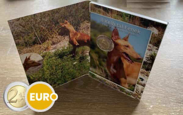 2 euros Malte 2026 - Chien pharaon BU FDC Coincard