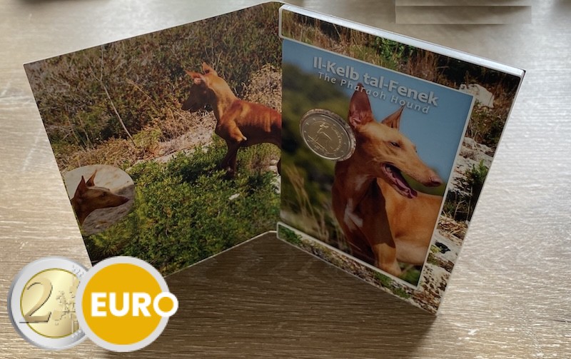 2 euros Malte 2026 - Chien pharaon BU FDC Coincard