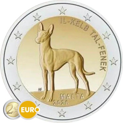 2 euros Malte 2026 - Chien pharaon UNC