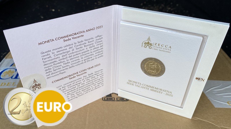 2 euros Vatican 2025 - Sede Vacante BU FDC