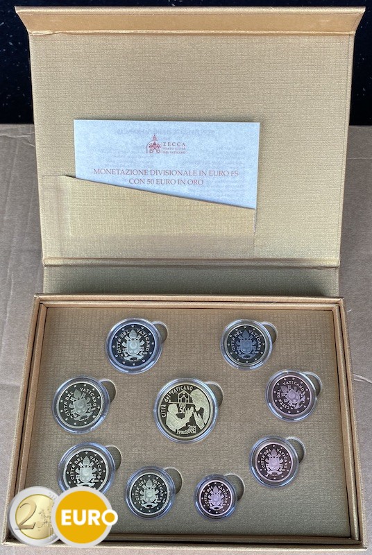 Série euro BE Proof Vatican 2025 + 50 euros or