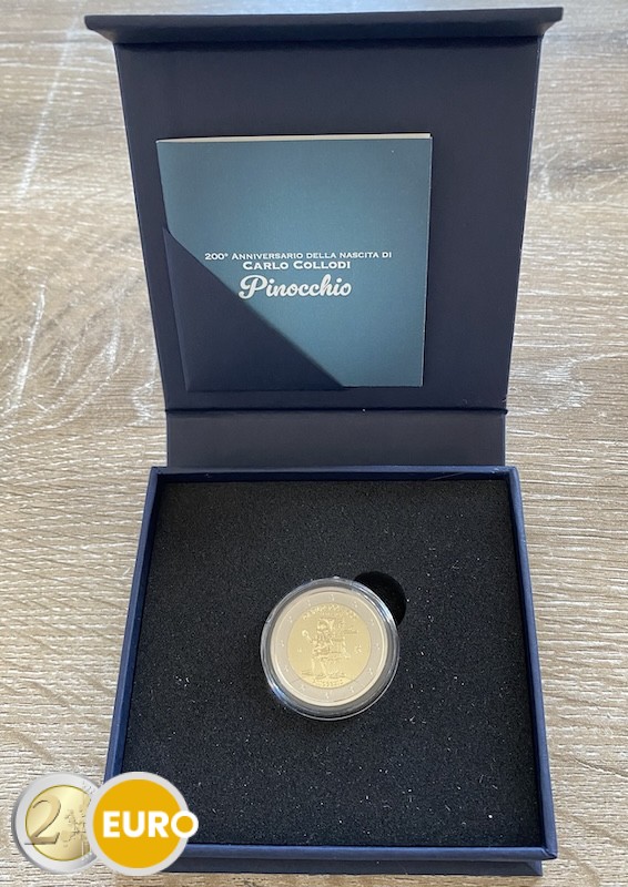 2 euros Italie 2026 - Carlo Collodi Pinocchio BE Polissage inversé