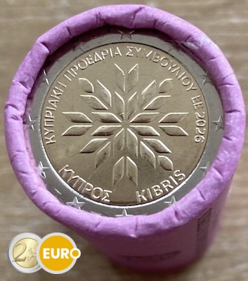 Rouleau 2 euros Chypre 2026 - Présidence de l'UE