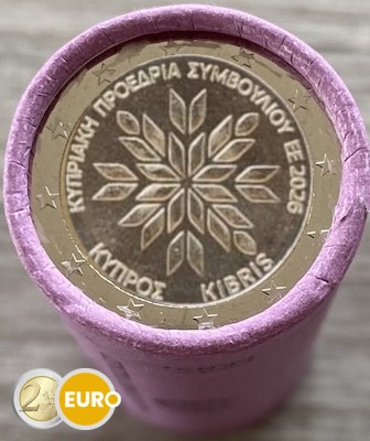 Rouleau 2 euros Chypre 2026 - Présidence de l'UE