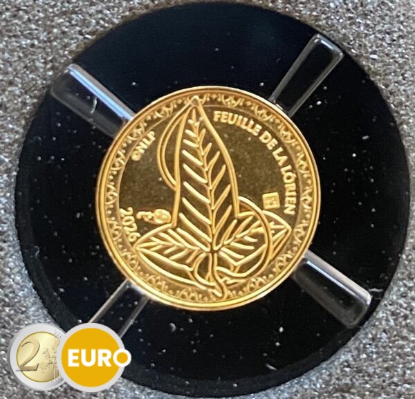 100 euros France 2026 - Le Seigneur des Anneaux BU FDC Or La feuille de la Lórien