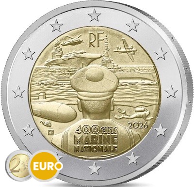 2 euros France 2026 - Marine nationale UNC