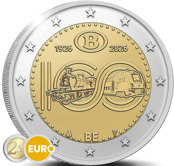 2 euros Belgique 2026 - SNCB UNC