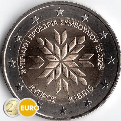 2 euros Chypre 2026 - Présidence de l'UE UNC