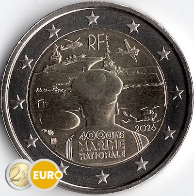 2 euros France 2026 - Marine nationale UNC