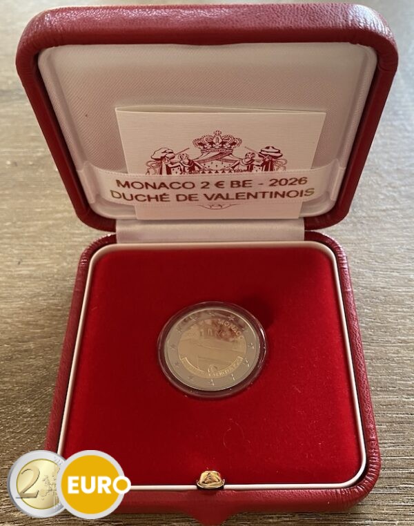 2 euros Monaco 2026 - Duché de Valentinois BE Proof