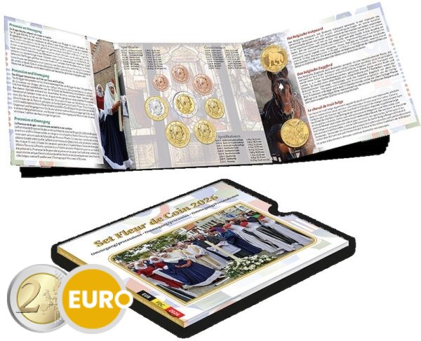 Série euro BU FDC Belgique 2026 Ommegang - Processions