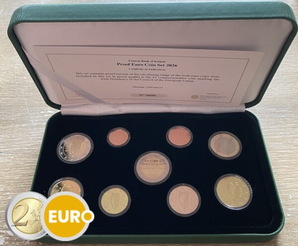Serie de euro BE Proof Irlanda 2026 Presidencia de la UE