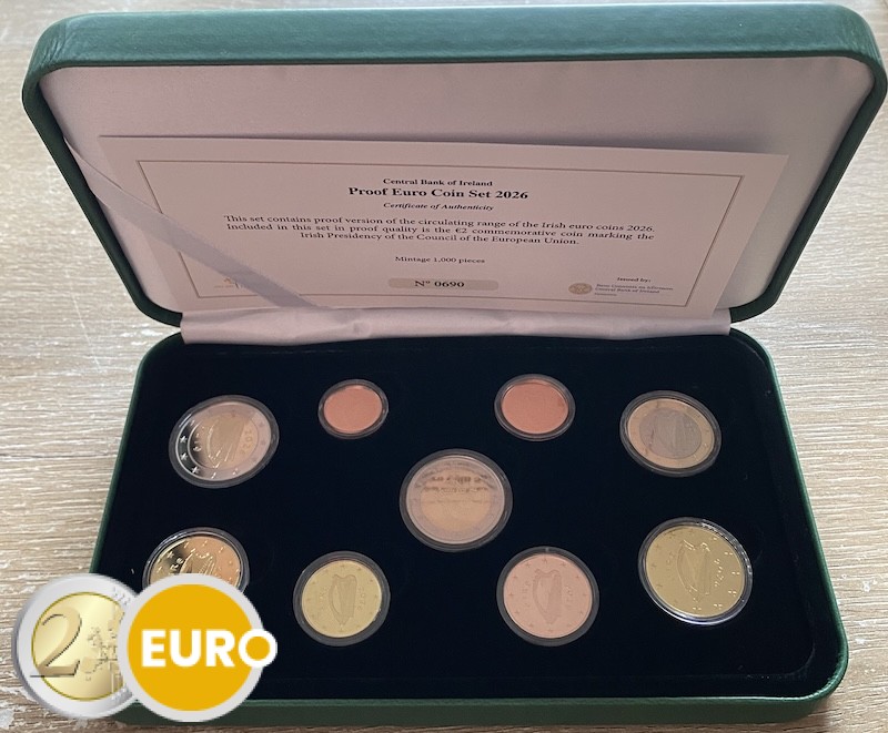 Série euro BE Proof Irlande 2026 Présidence de l'UE