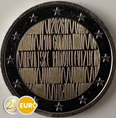 2 euros Croatie 2026 - Radio croate UNC