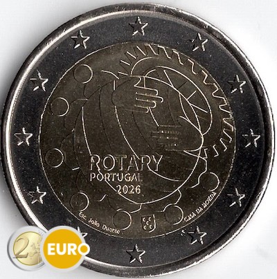2 euros Portugal 2026 - Rotary Club UNC