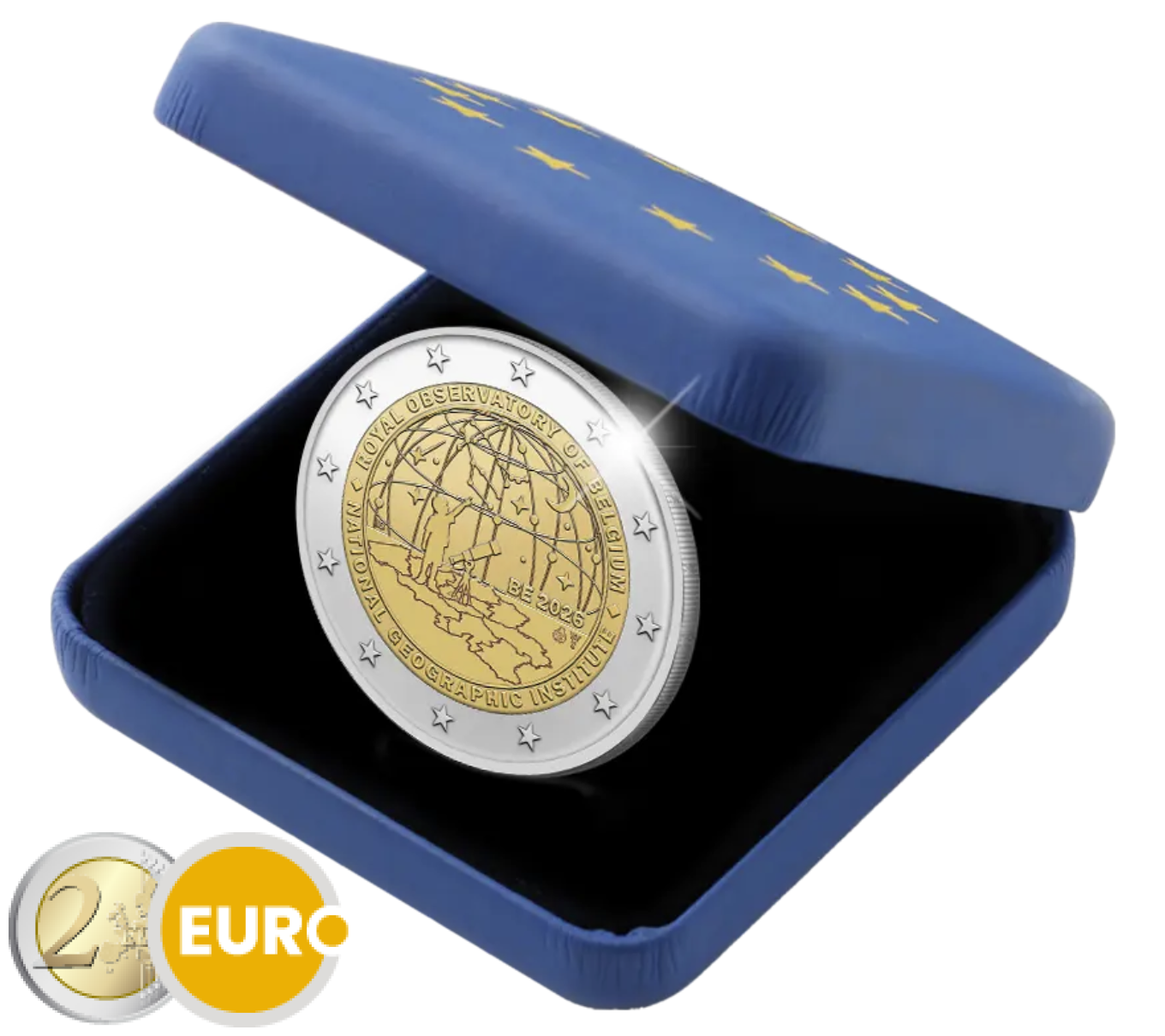 2 euros Belgique 2026 - Institut géographique national et Observatoire royal BE Proof