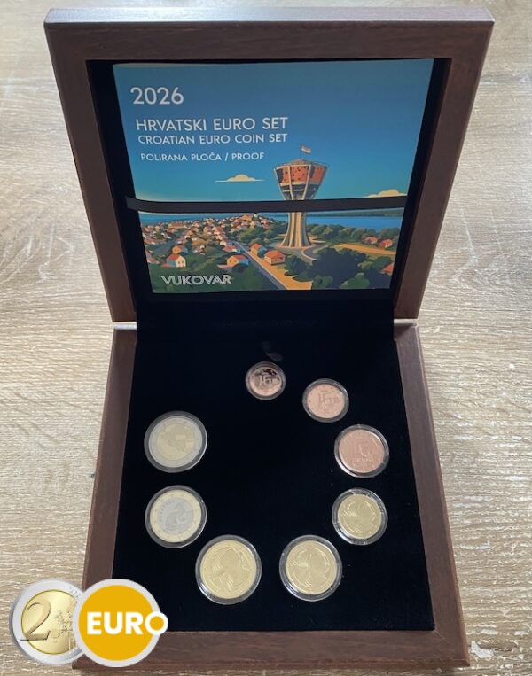 Euro set BE Proof Kroatië 2026 Vukovar