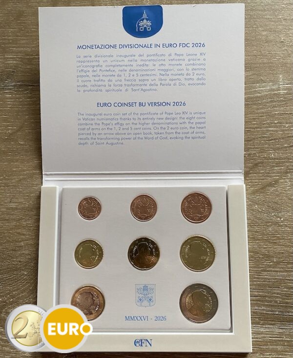 Euro set BU FDC Vaticaan 2026