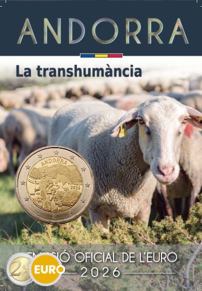 2 euros Andorre 2026 - Transhumance BU FDC Coincard
